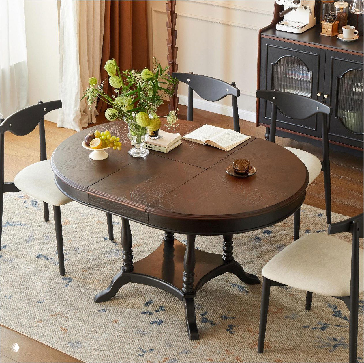 Раздвижной стол из массива дуба — натуральная роскошь