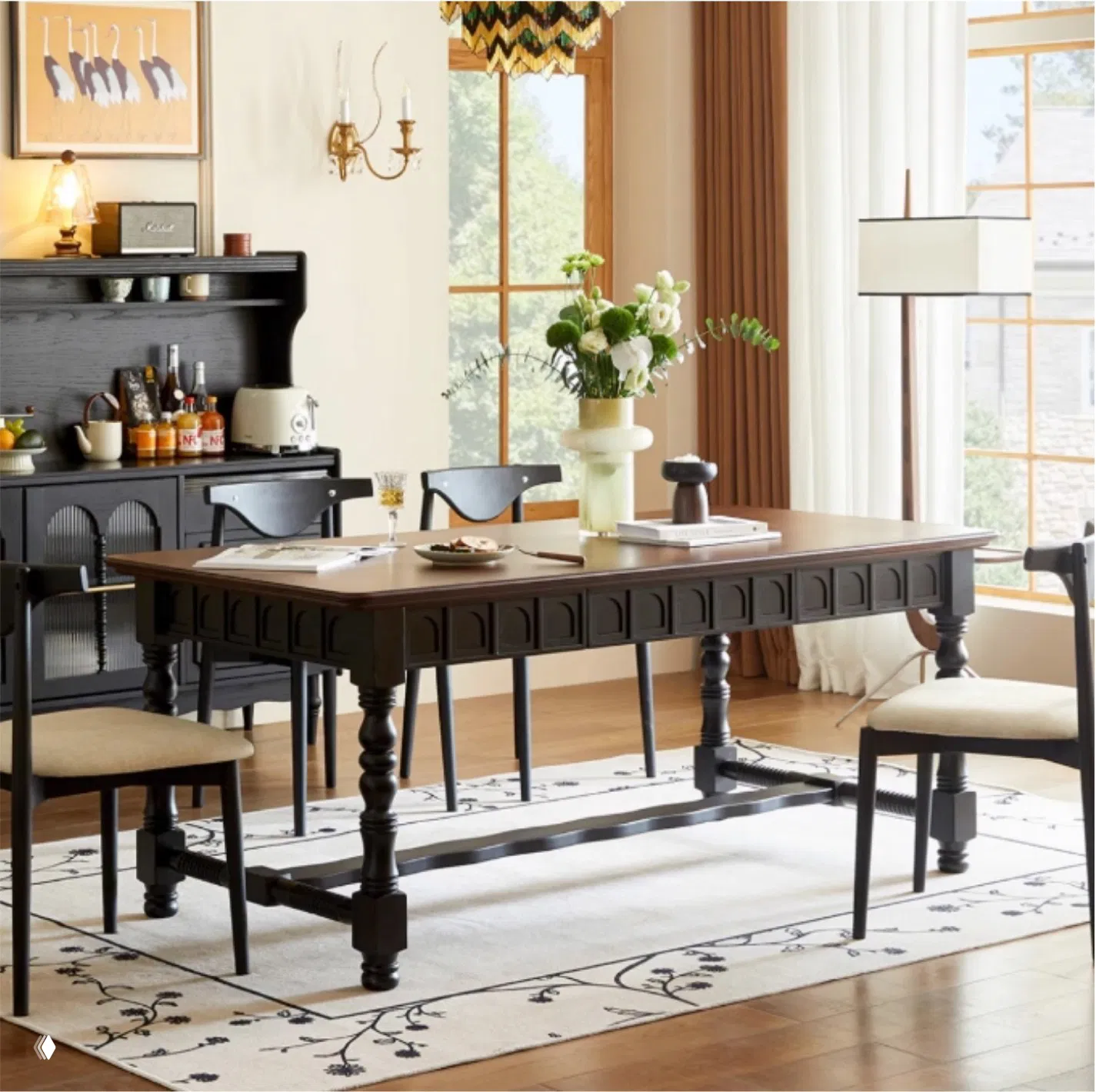 Стол обеденный из массива дуба — натуральная роскошь