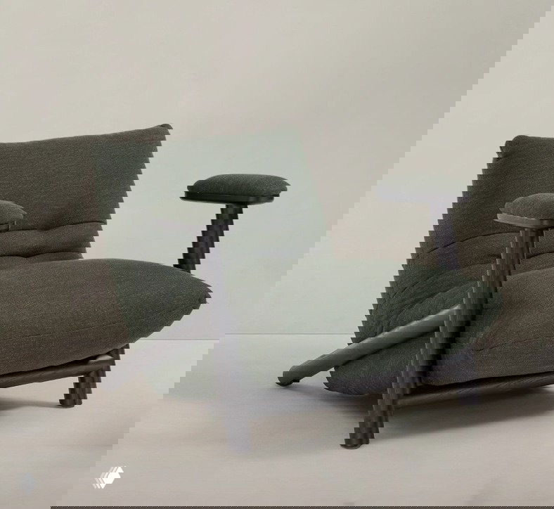 Кресло: копченый ясень и премиум-лен