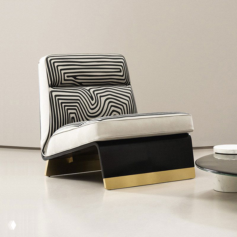 Кресло: гнутая доска, сталь и искусственная кожа