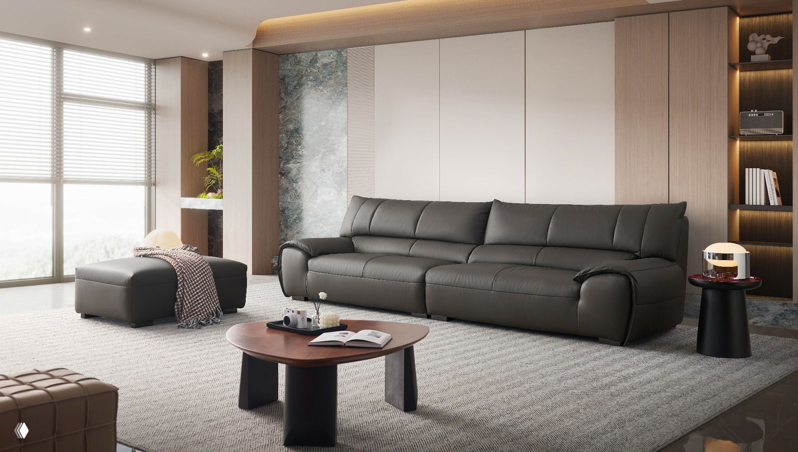 Диван 326×102×89 — материалы и цена