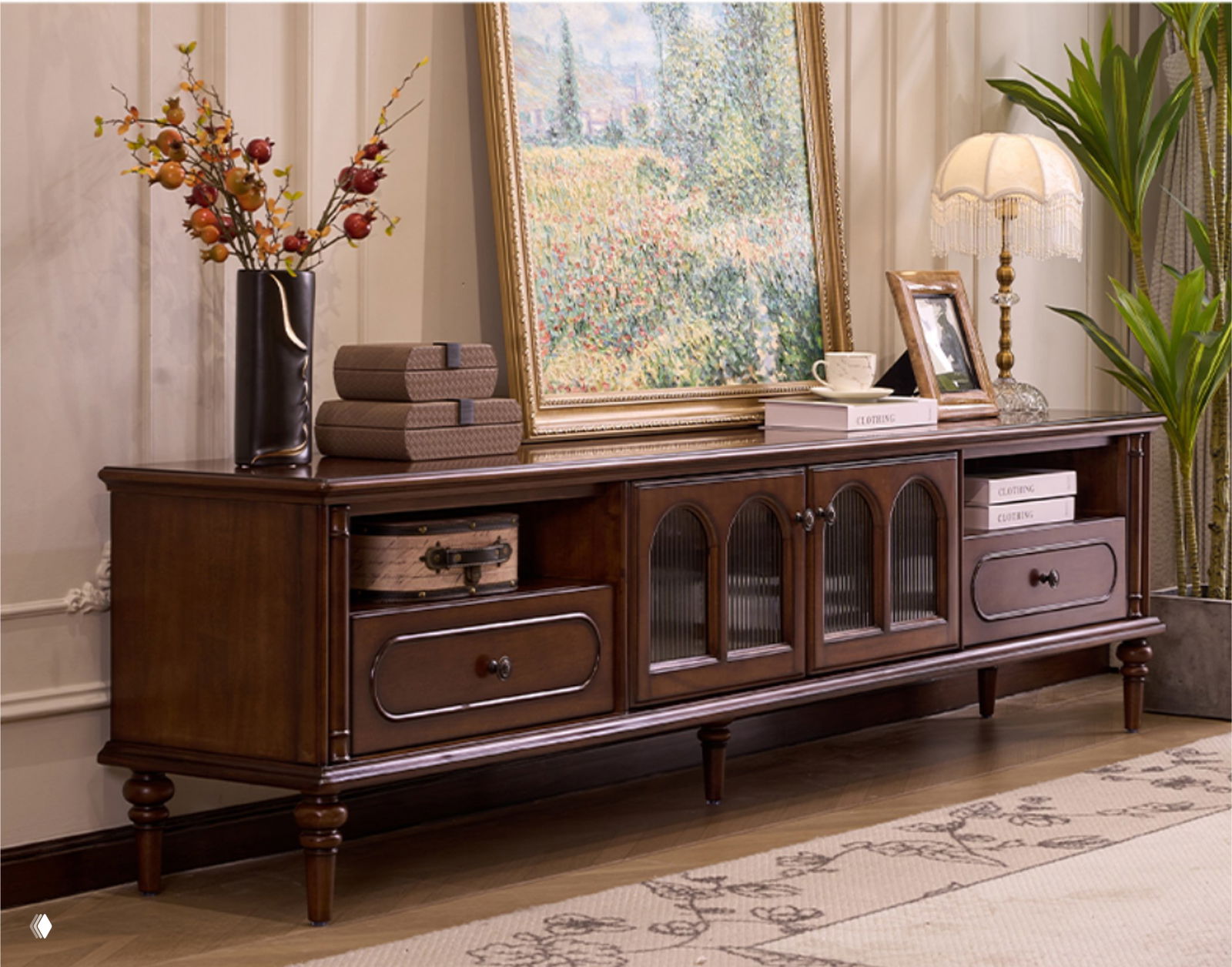 Тумба под ТВ из массива дуба — натуральная роскошь