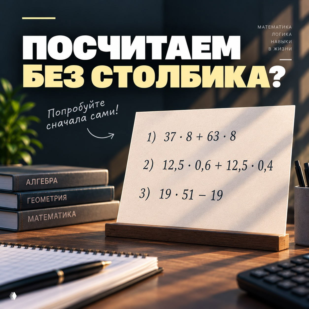 Посчитаем без столбика? 🧮