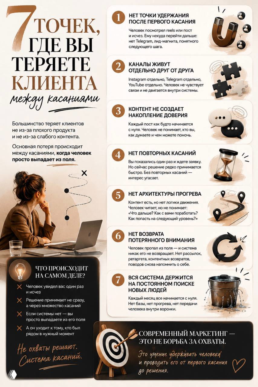 7 точек, где вы теряете клиентов