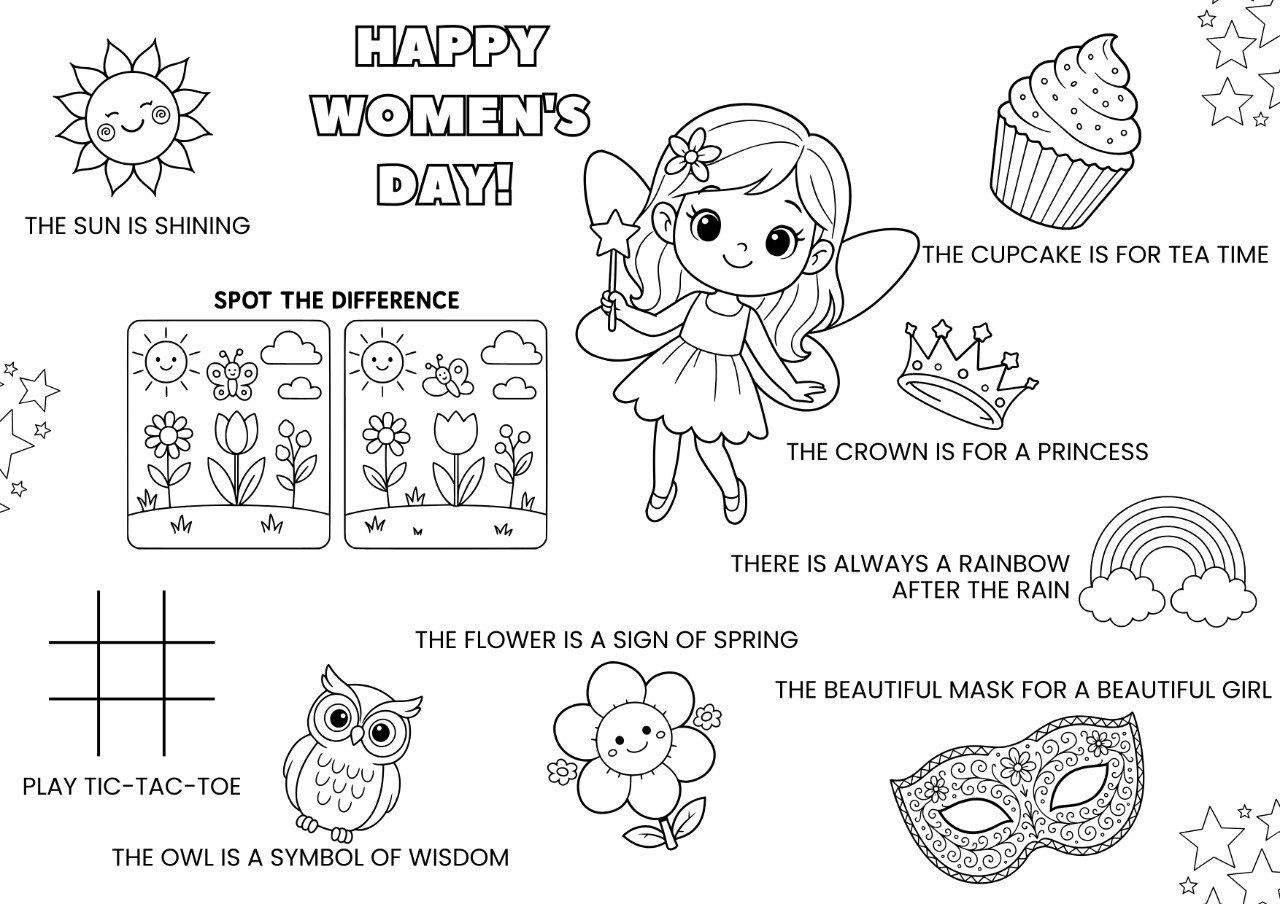 Подарок на 8 Марта для девчонок — Worksheet на английском