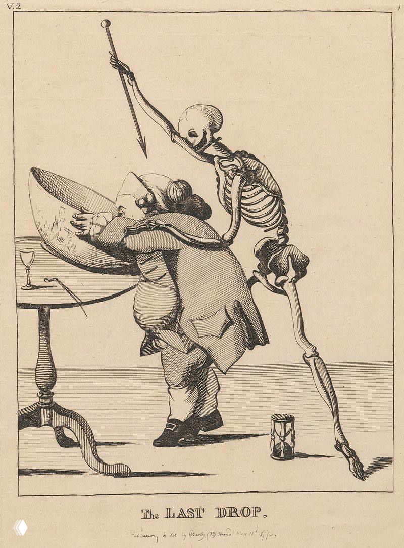 Гравюра Роберта Сойера «Последняя капля», 1773