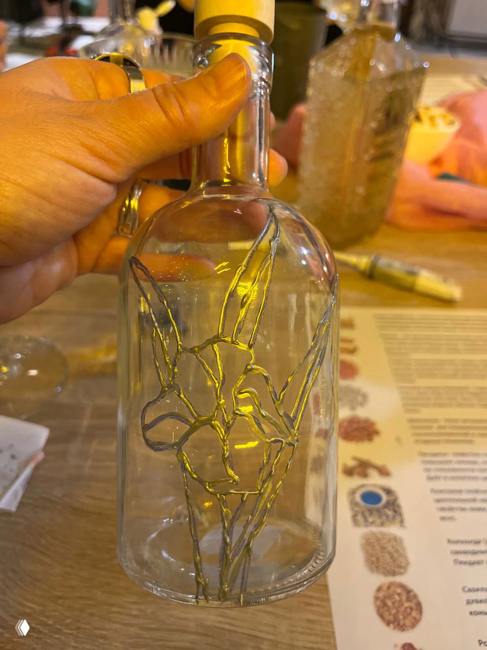 Мастер-класс: Витраж на бутылке и настойка