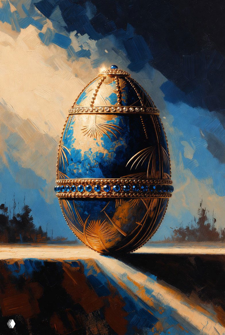 Яйцо Фаберже в стиле Куинджи — мистический свет