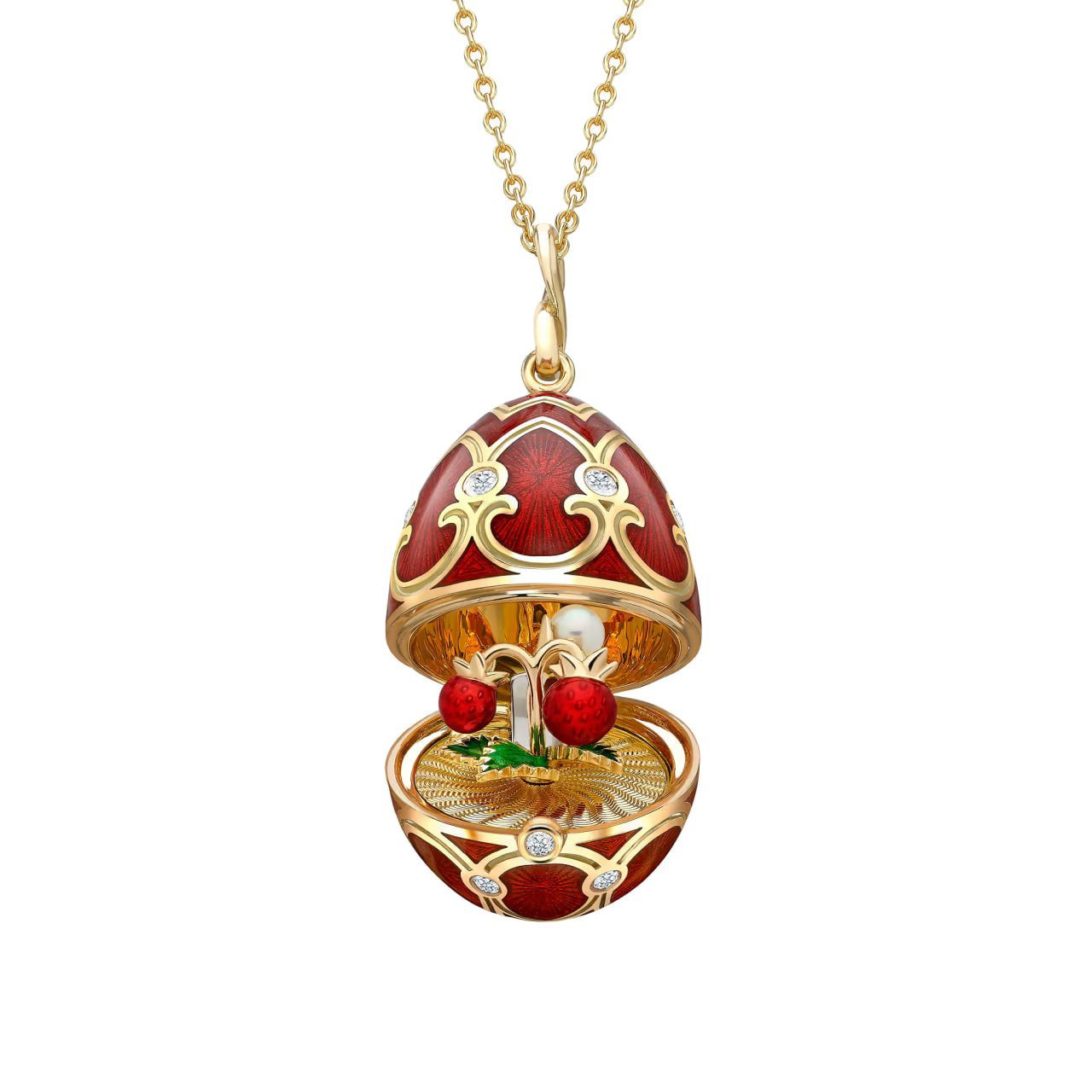 Fabergé Surprise Strawberry Pendant
