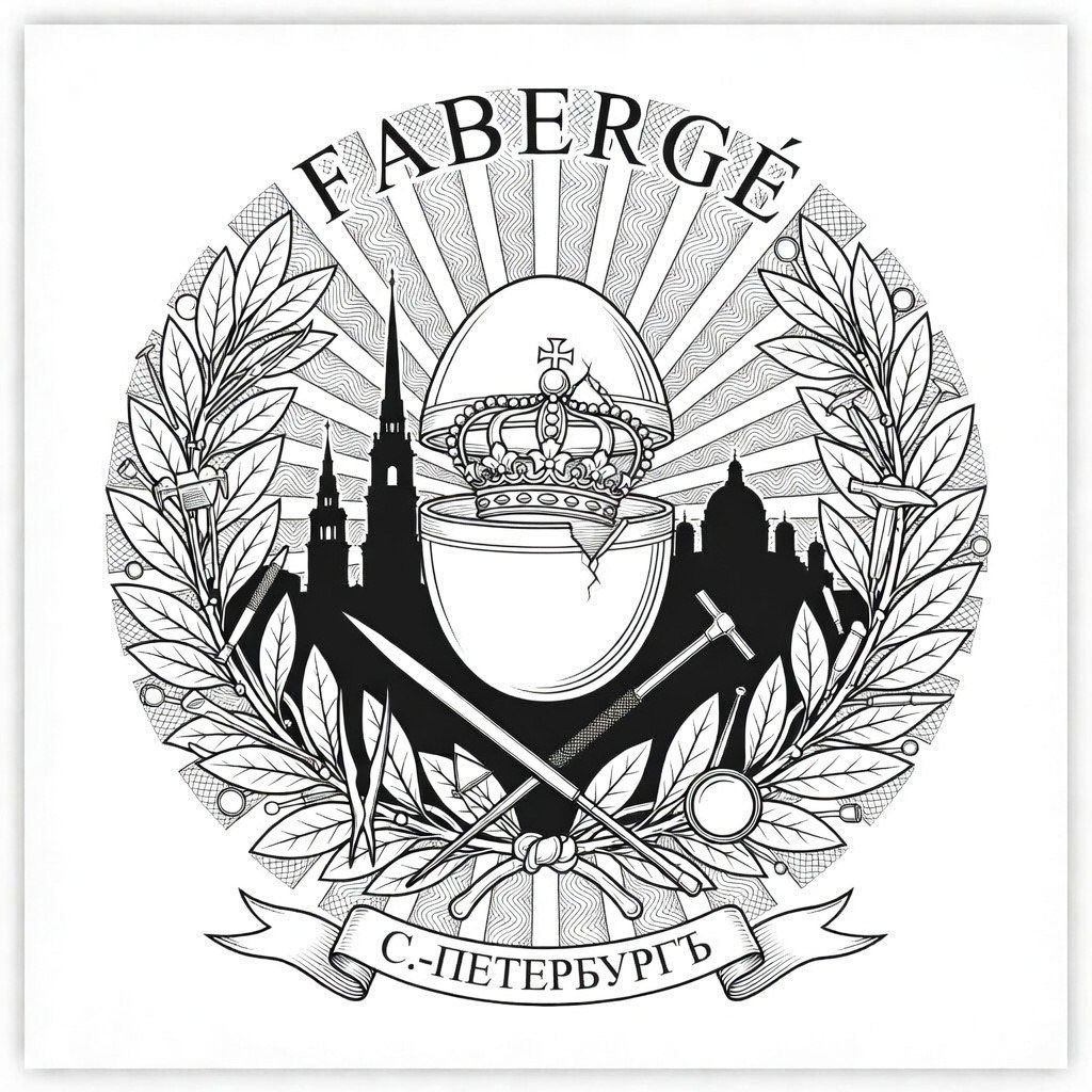Герб в стиле «яйцо-шкатулка» Фаберже