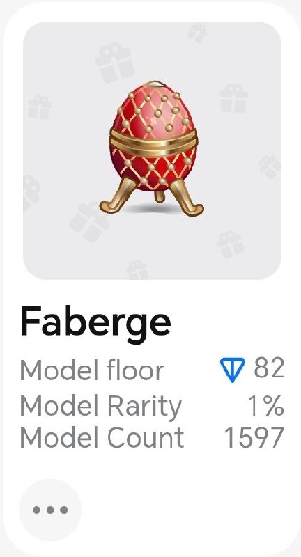 1 × Easter Egg (Faberge): 82 TON