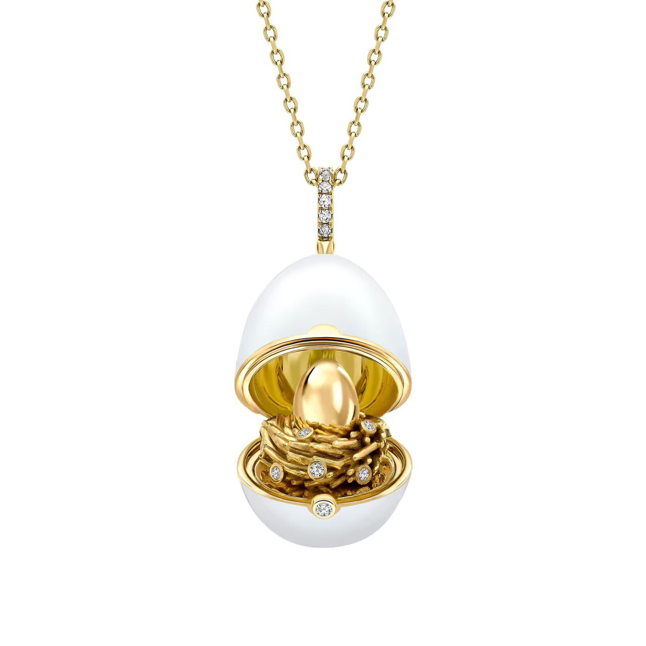 The Fabergé №1 Enamel Egg Pendant