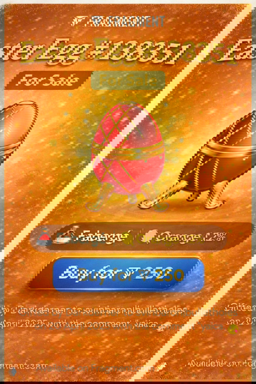 Easter Egg #138351 — редкий Fabergé уже в продаже!