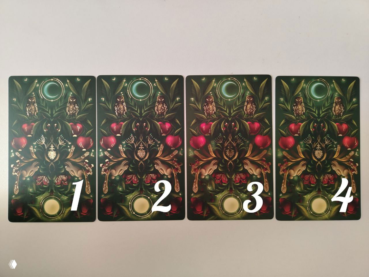 Карта месяца — выбор карты 1–4