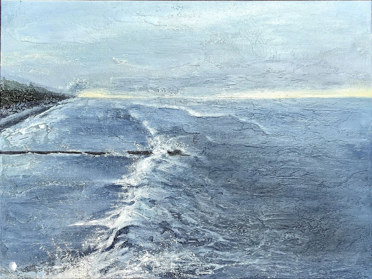 Эту картину я хотела бросить три раза 🌊