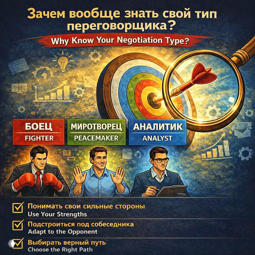 Зачем вообще знать, кто ты в переговорах