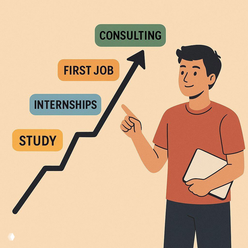 Карьерный трек на 7 лет от 18‑летнего студента