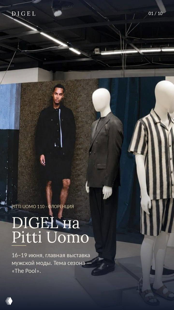 DIGEL на Pitti Uomo — тема сезона «The Pool»