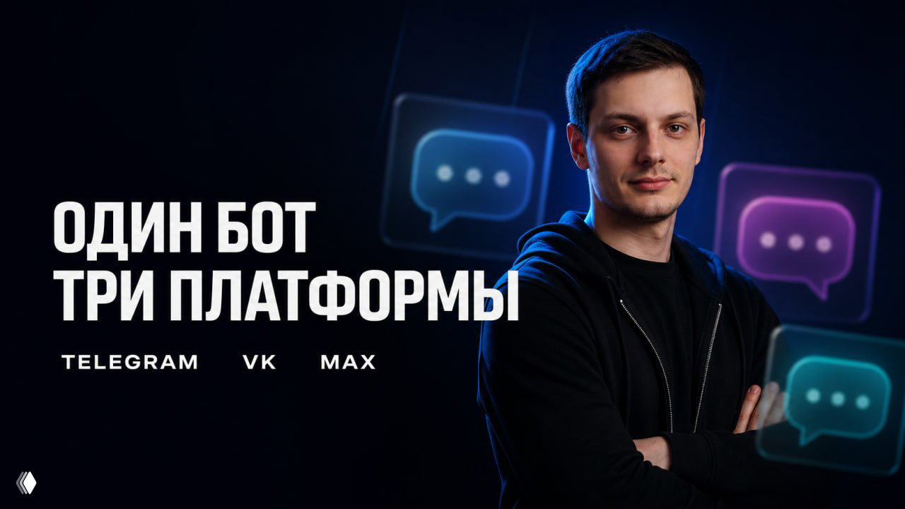 Один бот для Telegram, VK и MAX