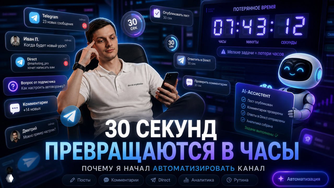 Почему я начал автоматизировать канал