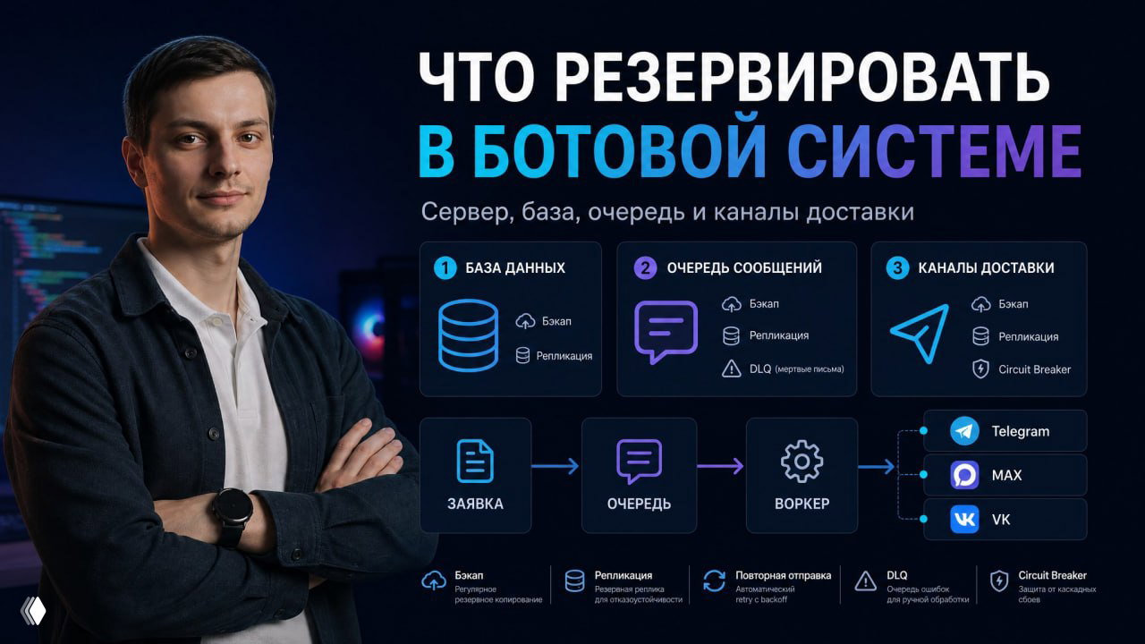 Что нужно резервировать в ботовой системе