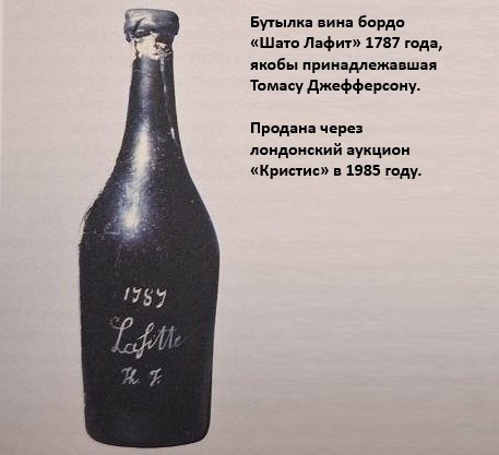 Дело вина «Шато Лафит» 1787