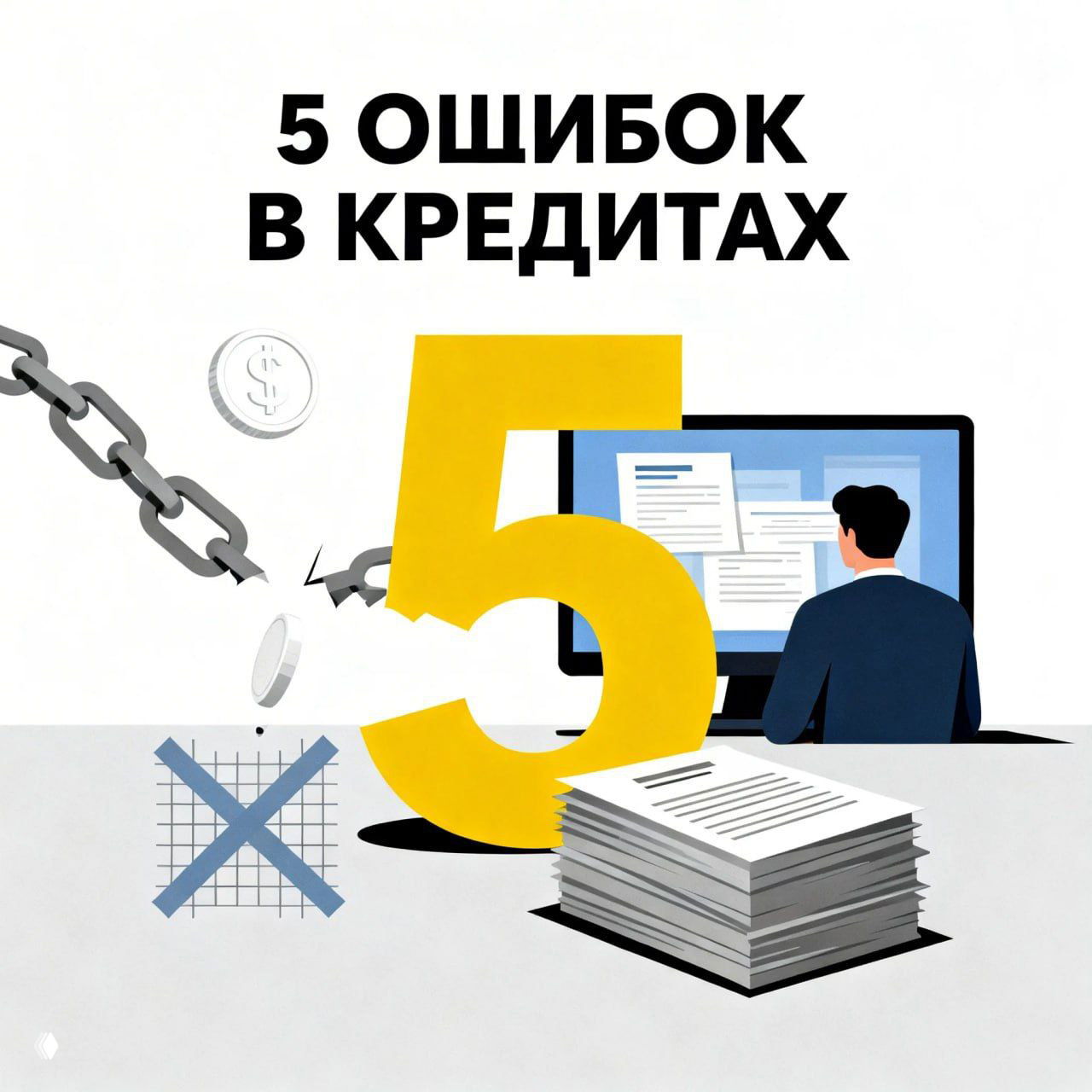 ФИНАНСОВЫЙ ЛИКБЕЗ — 5 ошибок в кредитах