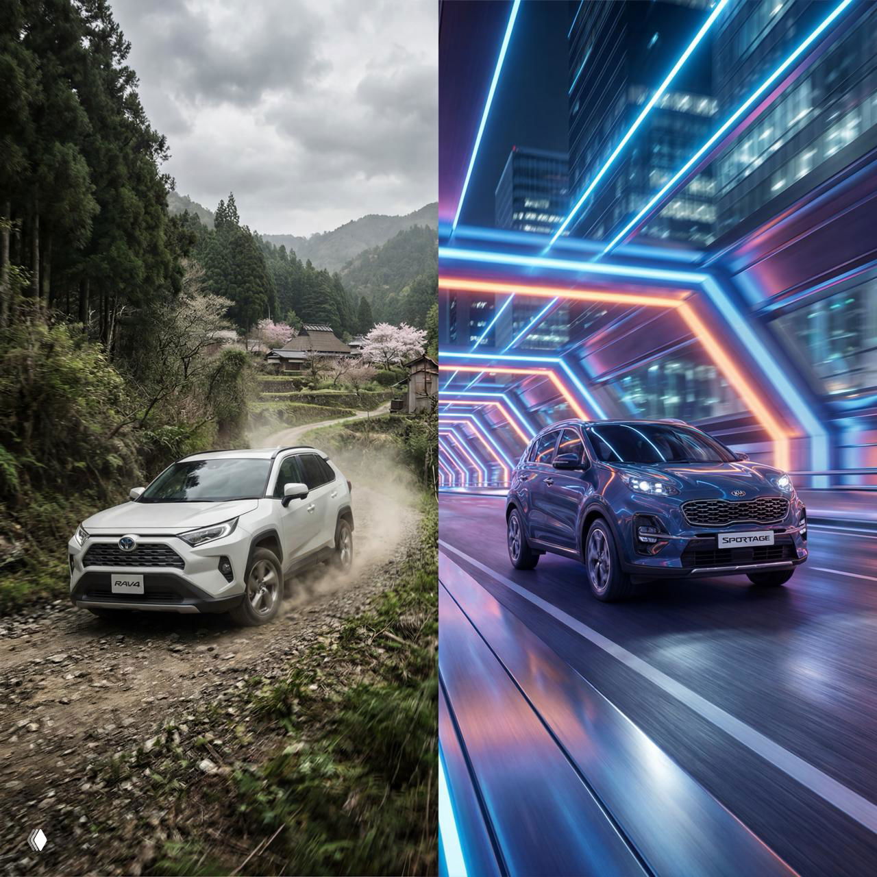 Самурай против Айдола: RAV4 или Sportage?