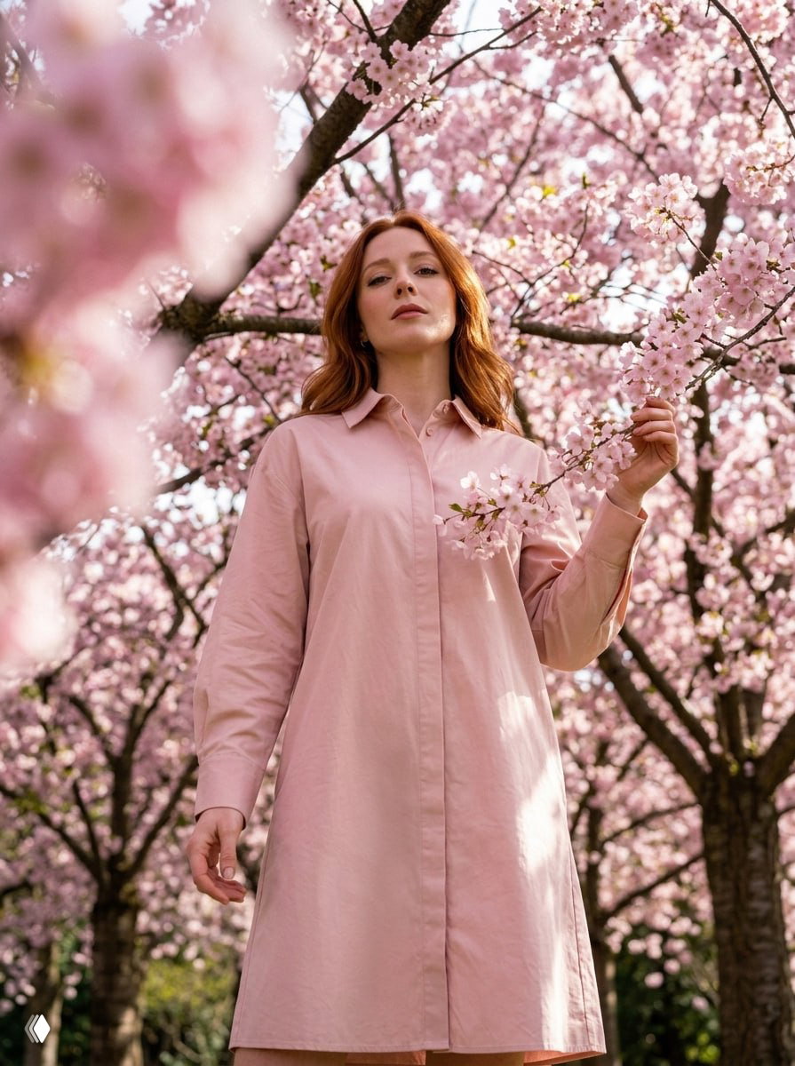 Промты для весенней фотосессии с сакурой