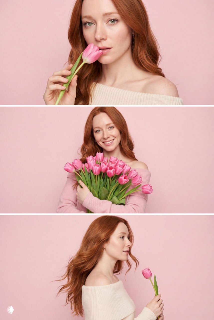 Промт фото с тюльпанами