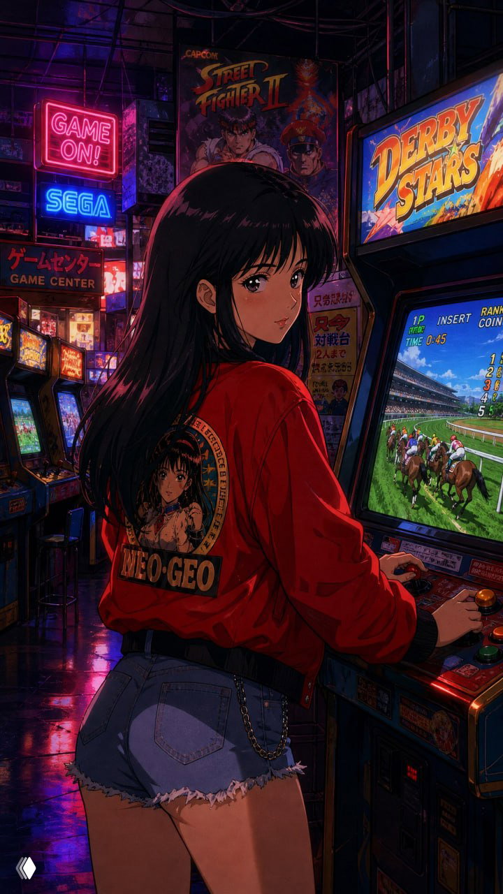 1990s arcade — как повторить этот кадр