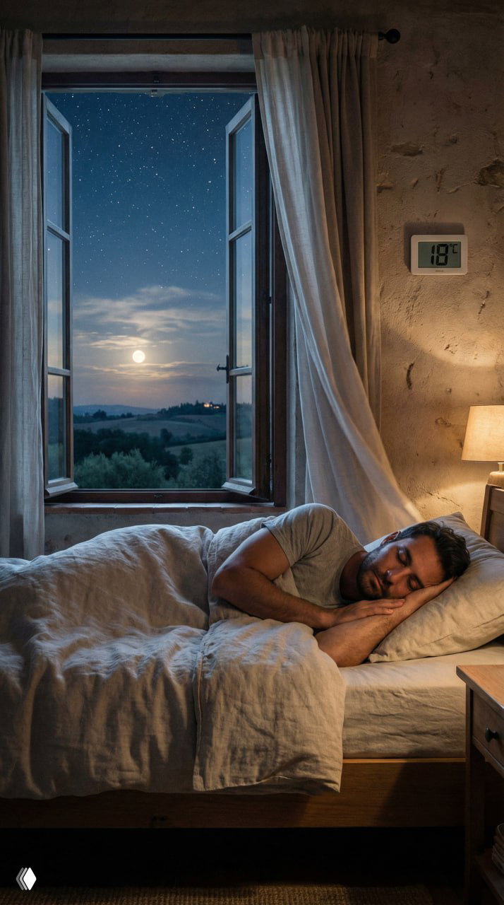 Прохлада в спальне и глубокий сон (данные 2025)