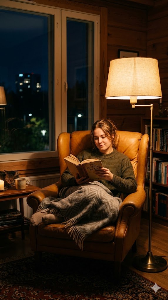 Как тёплый свет лампы вечером улучшает сон