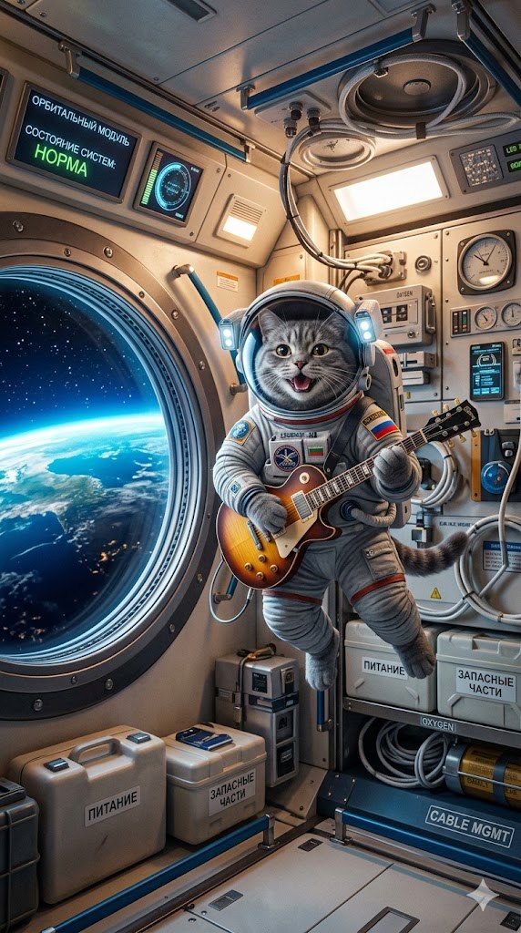 12 апреля — День космонавтики: гитара и плюшевые игрушки