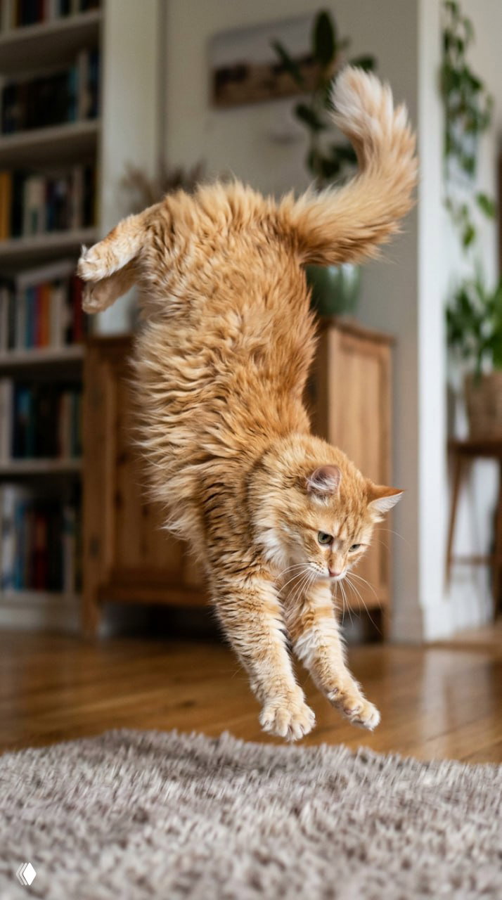 Почему кошки падают на лапы