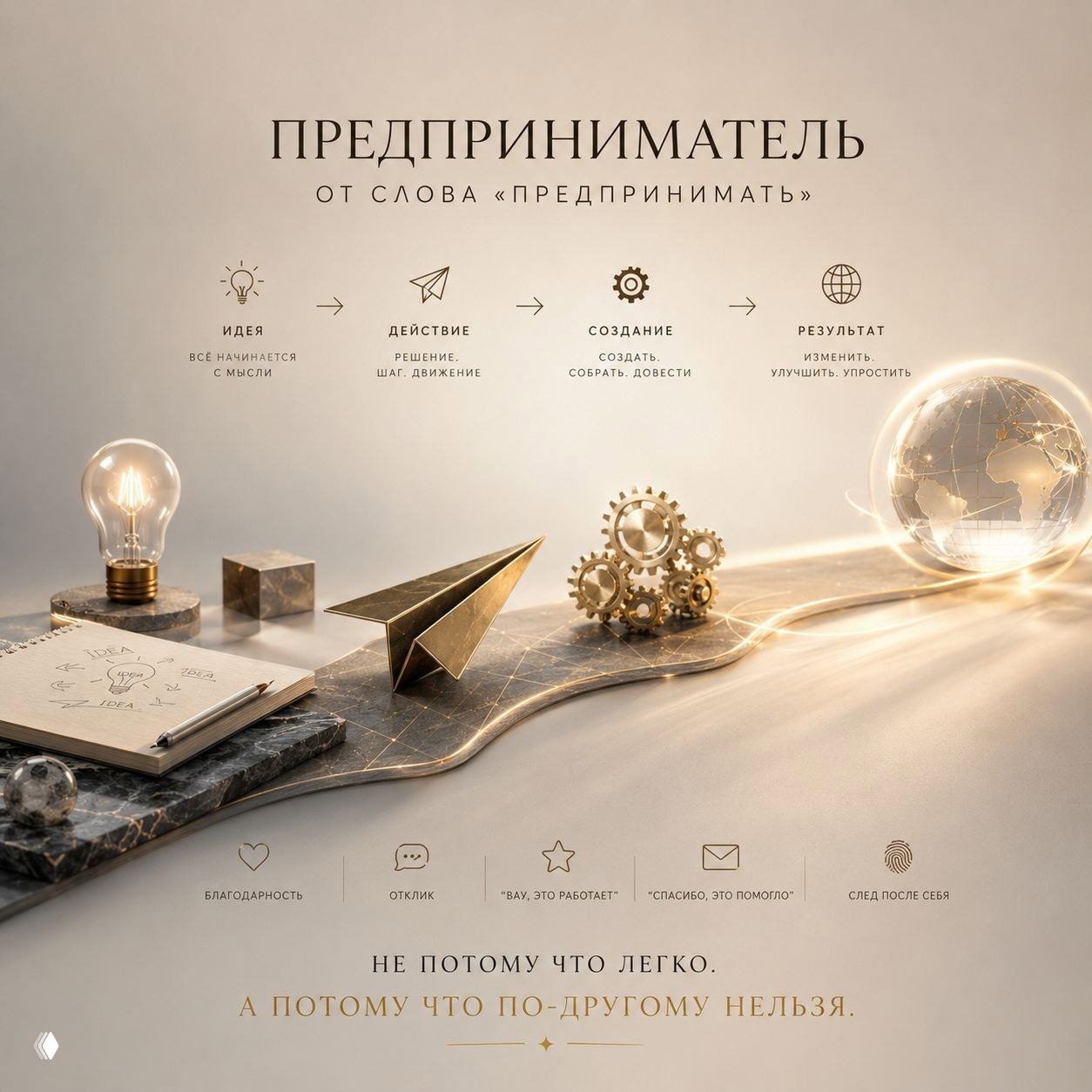 Предприниматель — от слова предпринимать