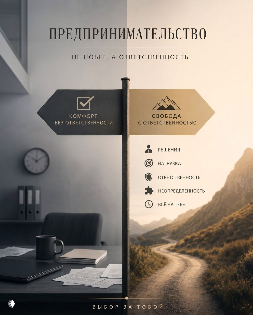 Предпринимательство — не побег, а ответственность