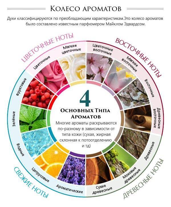 Основные группы ароматов